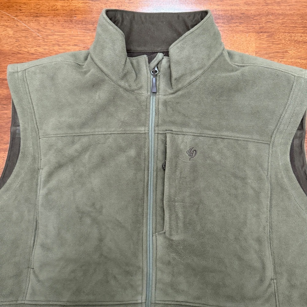 Duck Camp Airflow Insulated Vest Men XL Olive Green Fleece WFH4404 Hunting Gear - Picture 3 of 10